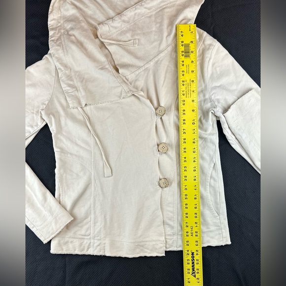 Lucky Brand Off-White Cotton Button Cardigan Jacket - Picture 6 of 10